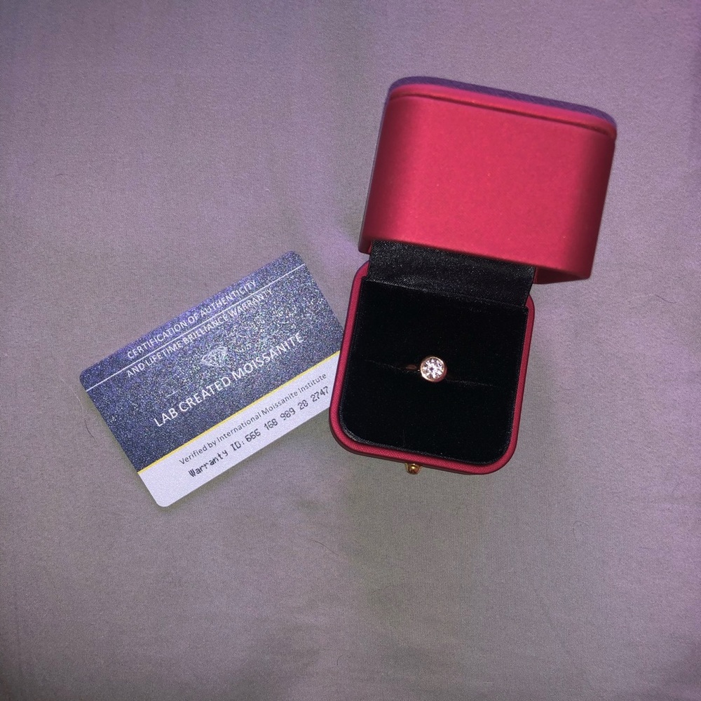 Moissanite Engagement Ring